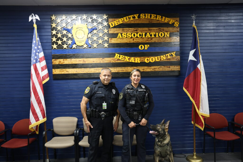 Man and woman in police uniform